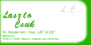 laszlo csuk business card